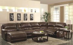 6 Piece Leather Sectional Sofa