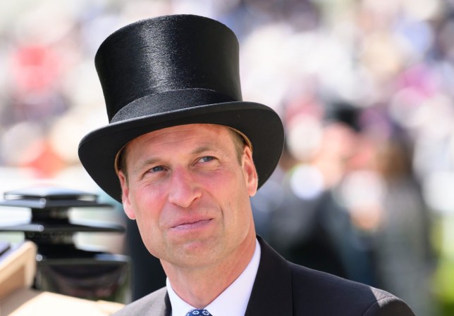 Prince William wearing a top hat