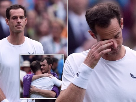 Andy Murray chokes up in front of family during emotional Wimbledon speech