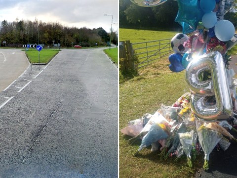 Balloons and floral tributes laid for boys, 13 and 17, killed in motorbike crash