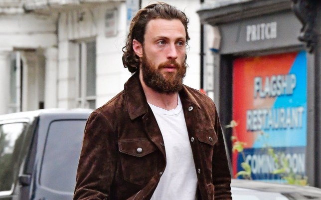Rumored to be the next 'James Bond' Aaron Taylor-Johnson rocks a thick beard 