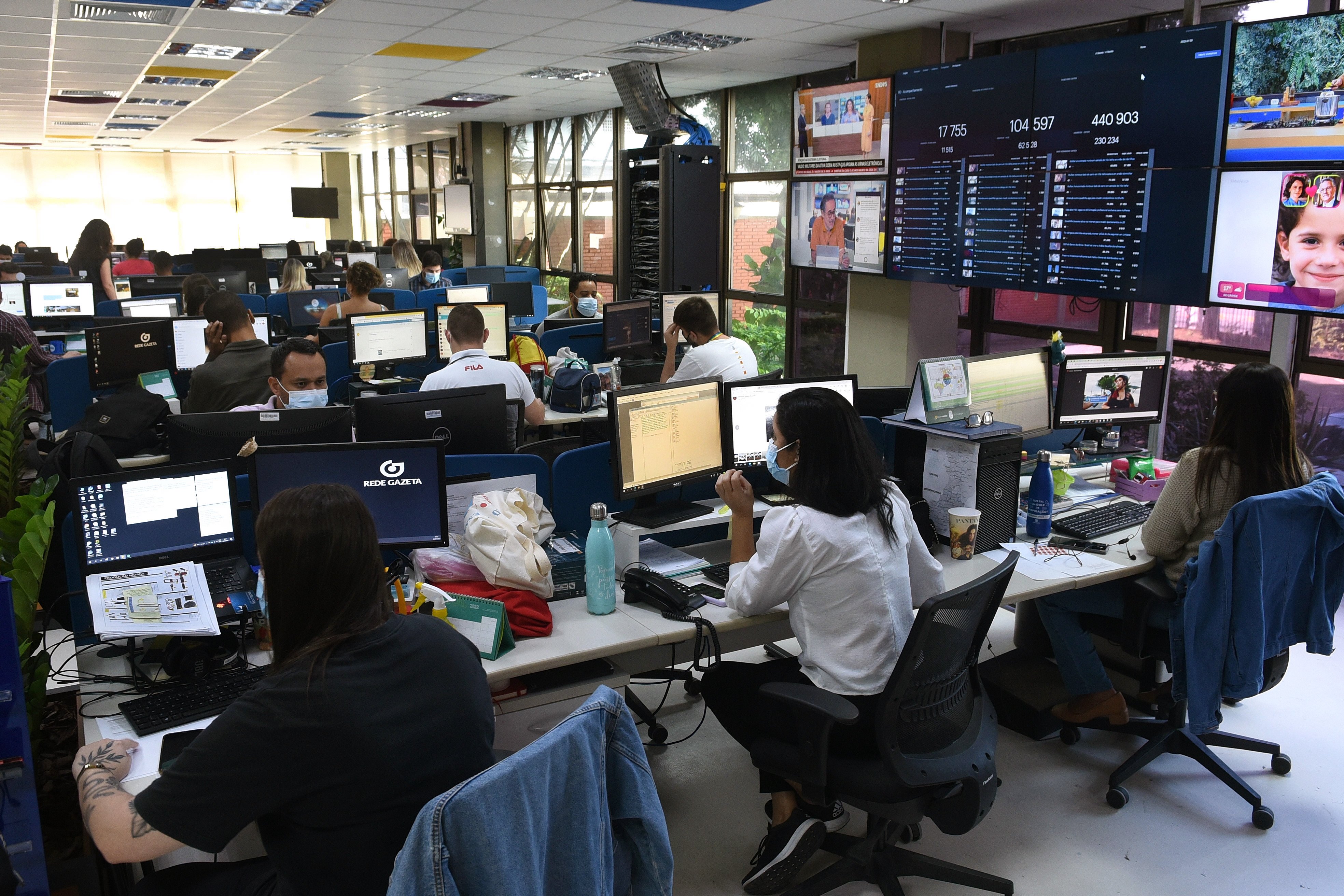 Equipe de A Gazeta reunida