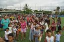 Papai Noel chega de helicóptero no bairro Resistência, em Vitória(Vitor Jubini/A Gazeta)