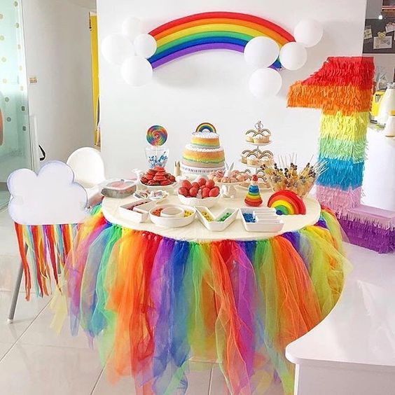 festa arco iris diy