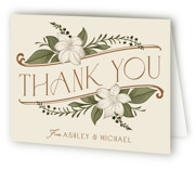 Folded Wedding Thank You Cards