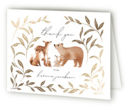 Foil-Pressed Baby Shower Thank You Cards