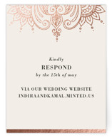 Foil-Pressed RSVP Online Enclosure Cards