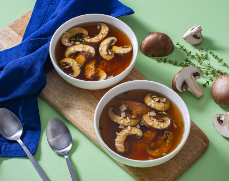 Mushroom Soup with Beef