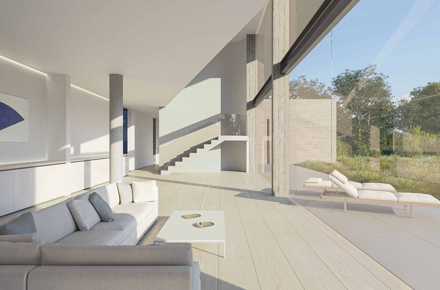 architecture archvis exterior Interior villa minimalistic visualization