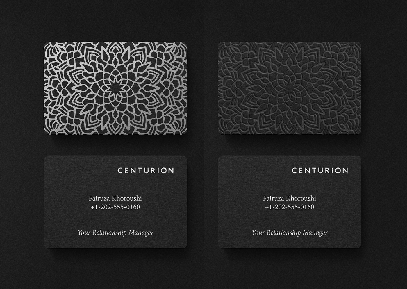 American Express Centurion pack designed by Deborah Ranzetta