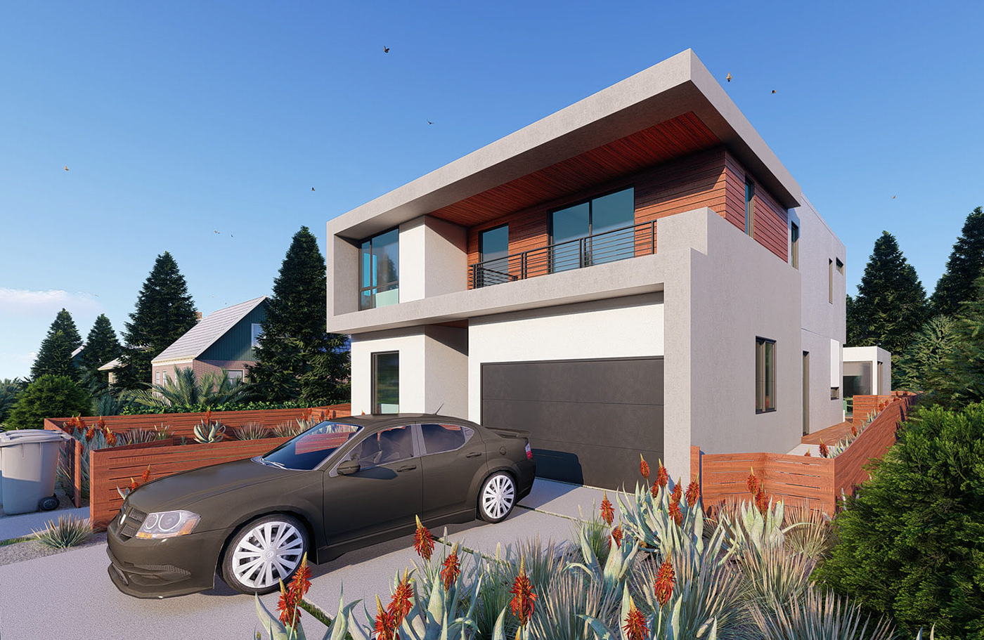 modern house exterior Render zee lumion visualization