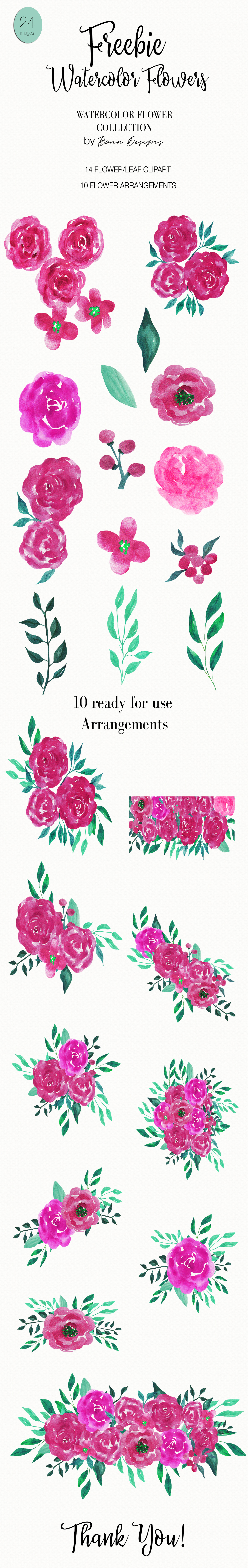 free freebie free Illustrations free watercolor watercolor free clipart free flowers free watercolor flowers watercolor flowers flower illustrations