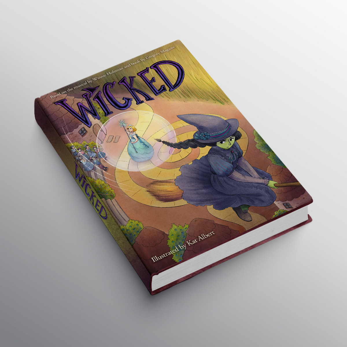 book book cover cover cover design ILLUSTRATION  Musical wicked