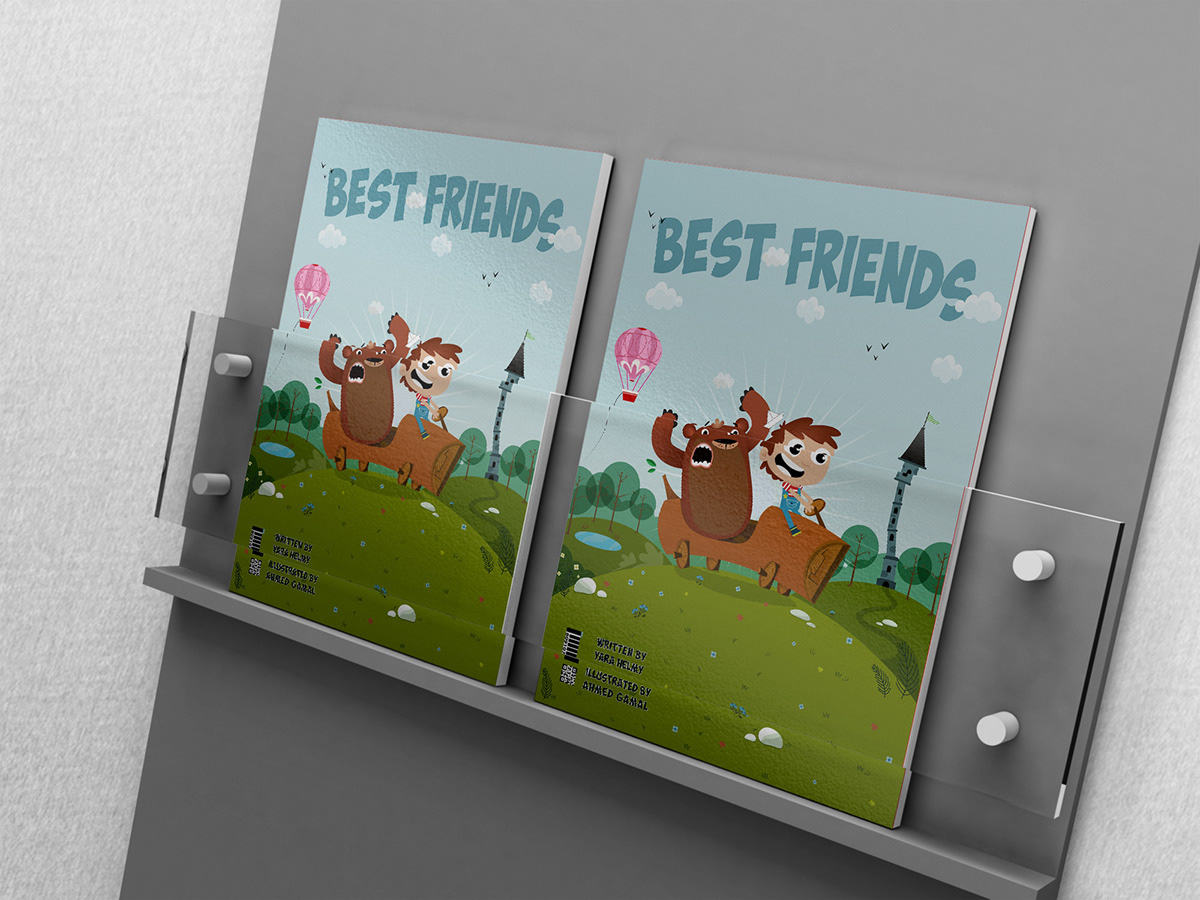 Cartooning  Character children's book best friends illustrated book design Character design  kids Ahmed Gamal احمد جمال