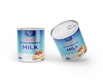 Condensed Milk container Label and packaging design