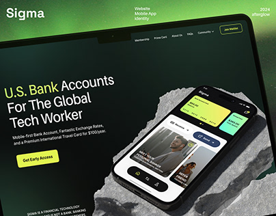 Sigma - UI/UX Design for Fintech Company