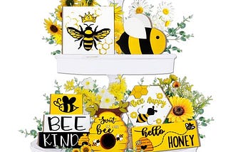 uruney-bee-tiered-tray-decor-honey-bee-spring-summer-decor-queen-bumble-bee-kind-sweet-bee-happy-hiv-1