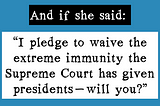 On Waiving Presidential Immunity