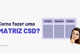 #3 — Como fazer uma MATRIZ CSD?