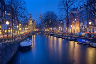 boats in Amsterdam