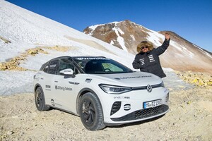 Volkswagen ID.4 Equipped with Intelligent Suspension from Tenneco Completes Record-Setting Climb of South American Volcano