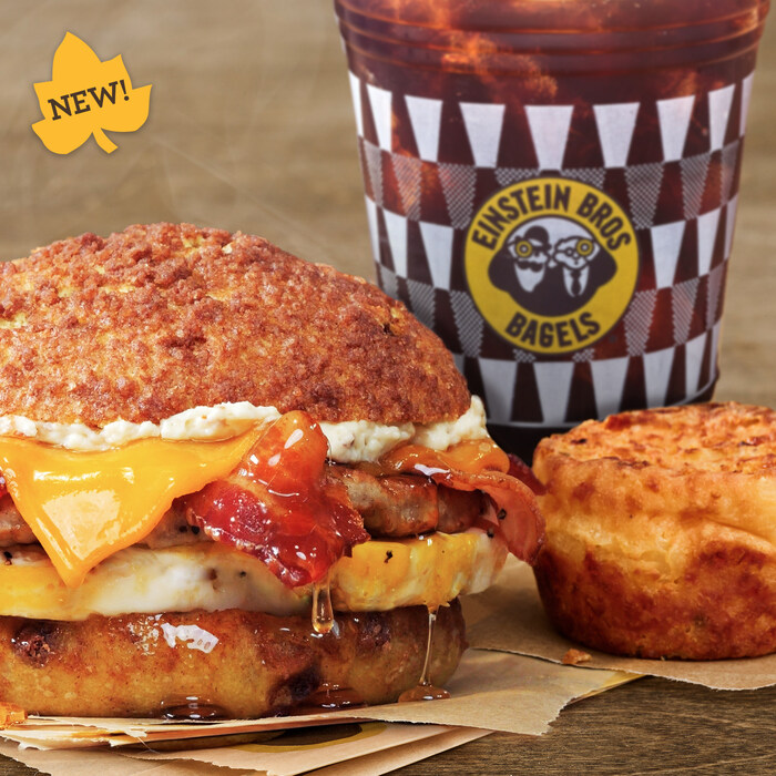 Einstein Bros. "Fall Flavor Fling" featuring their Maplehouse Breakfast Sandwich!