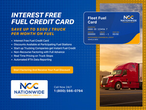 Nationwide Commercial Credit, Inc. Launches Interest-Free Fuel Credit Program for Trucking Companies