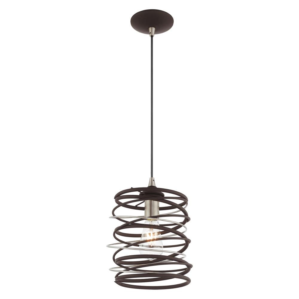 Livex Lighting Geometric Shade Mini Pendants Bronze Modern/Contemporary ...