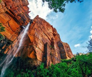 mountains, sky and waterfalls at Yosemite!