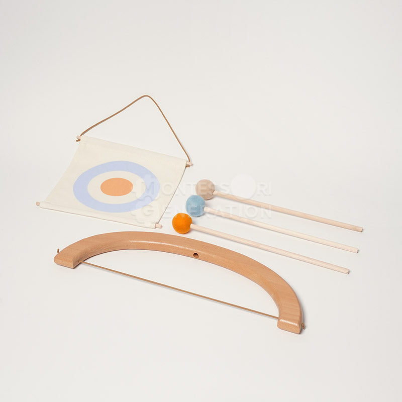 Montessori Bow and Arrow Set.