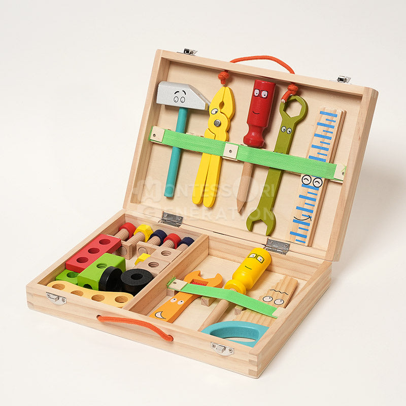 Montessori Wooden Toolbox.