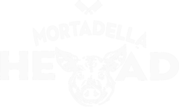 Mortadella Head White Logo