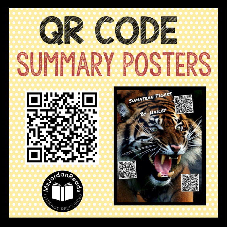 QR Code Summary Posters | Fun, engaging summarizing activity involving iPads and technology.