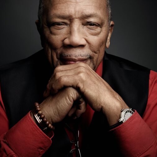 Headshot of Quincy Jones.