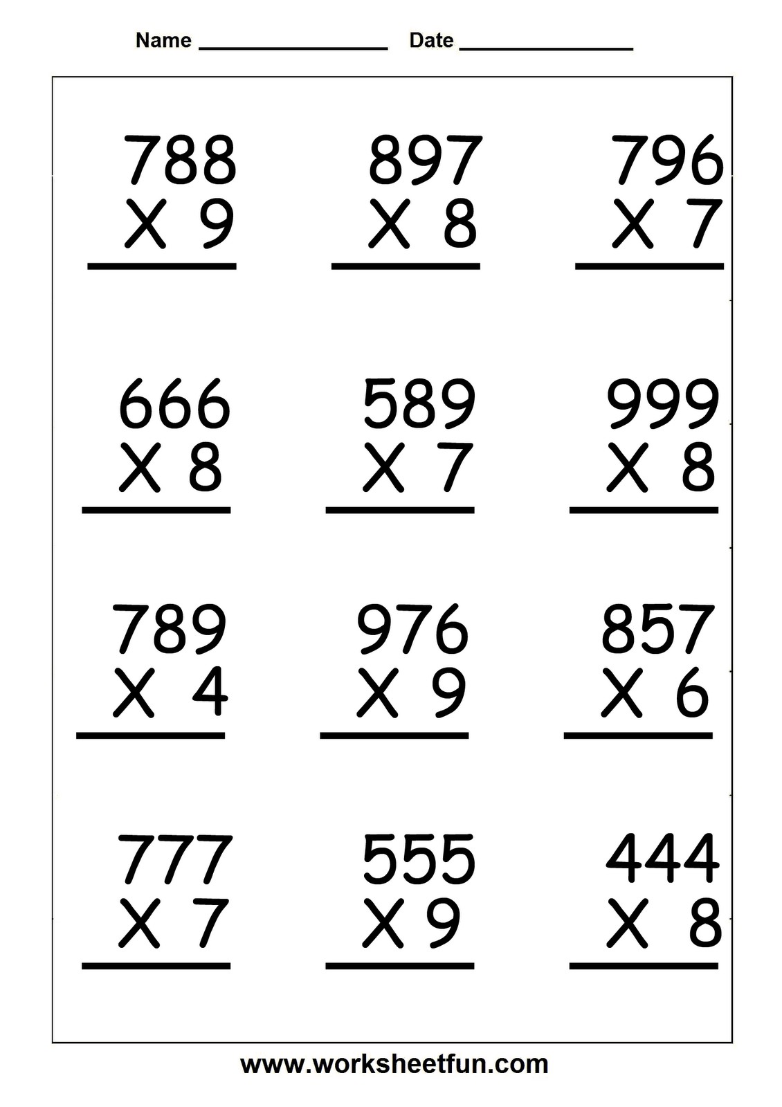 Worksheet For Fifth Grade