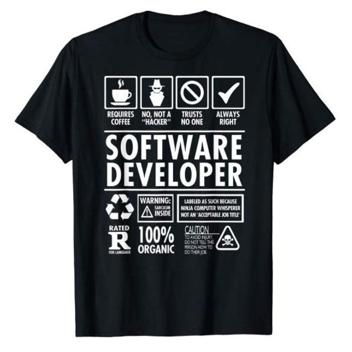 Funny Software Developer Job Description T-Shirt - Image 2