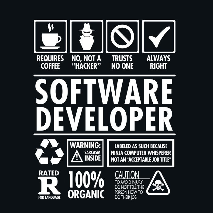 Funny Software Developer Job Description T-Shirt