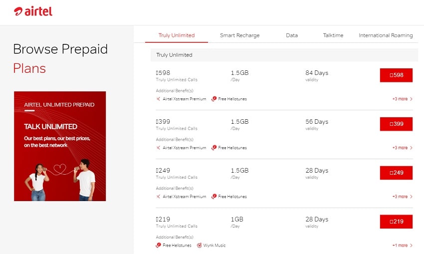 Airtel-Prepaid-Plans