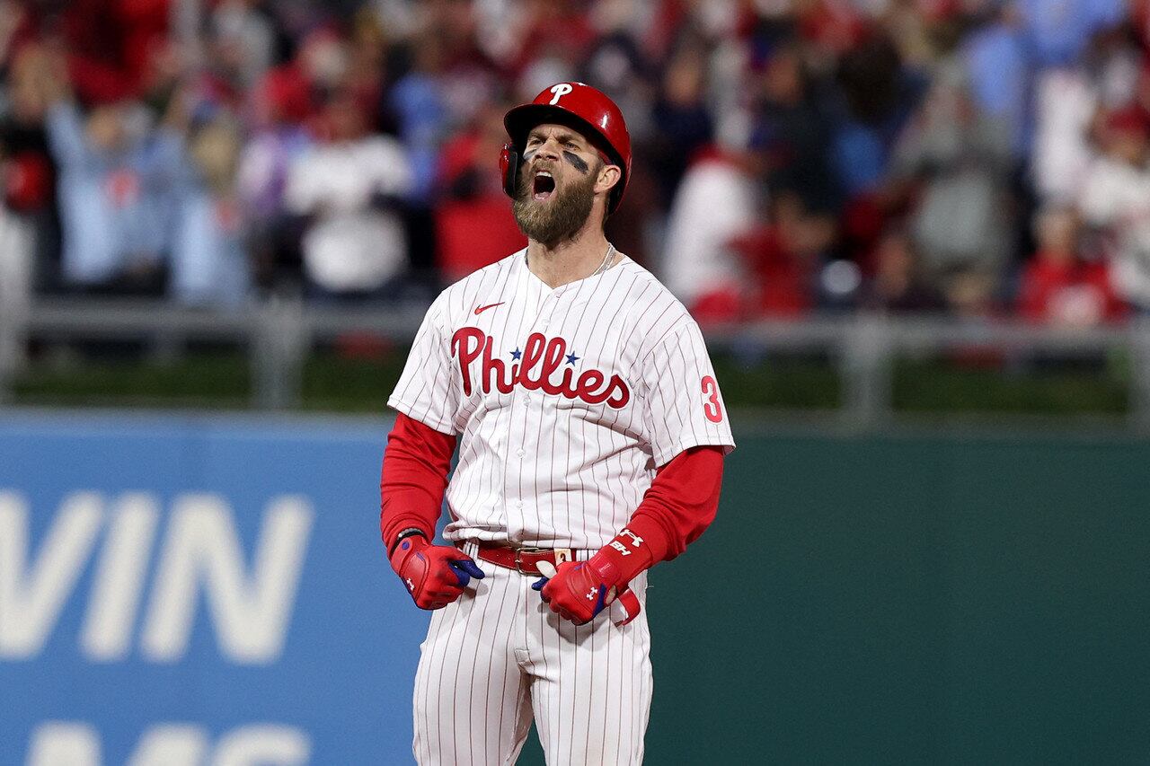 10º Bryce Harper
Valor do contrato: 335 milhões de euros (R$ 1,7 bilhão)
Esporte: beisebol
Atual time: Philadelphia Phillies
