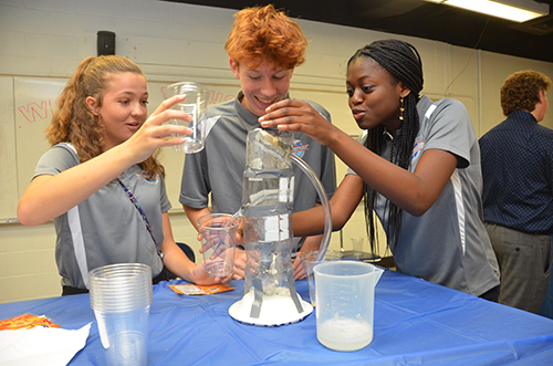 Students compete at the 2023 KU Engineering High School Design Competition.