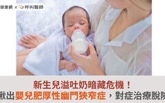 新生兒溢吐奶暗藏危機！揪出嬰兒肥厚性幽門狹窄症，對症治療脫險