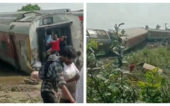 印度火車出軌事故「多節車廂翻覆」 傳已4死25傷