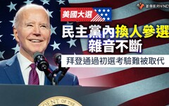 美國大選／民主黨內換人參選雜音不斷 拜登通過初選考驗難被取代