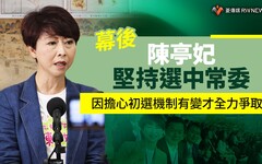 幕後／陳亭妃堅持選中常委 因擔心初選機制有變才全力爭取