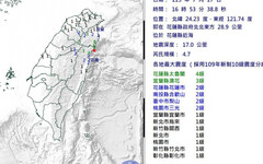 地牛翻身！花蓮716：53發生地震 最大規模4.7北部有感