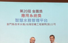 金門縣自來水廠獲台灣地理資訊學會「金圖獎應用系統獎」