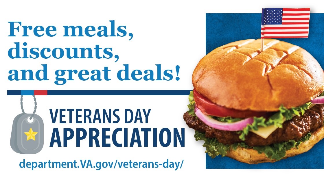 2024 Veterans Day discounts, free meals and other retail offers