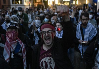 Students Rally at George Washington University Against Israeli-US Genocide in Gaza