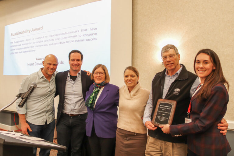 Hunt Country Vineyards receiving the Sustainability Award at the 2020 Unity Awards