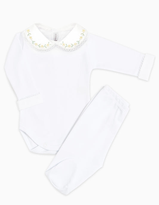 Body Bordado Primavera Amarelo - Nina & Maria Baby Store 1200